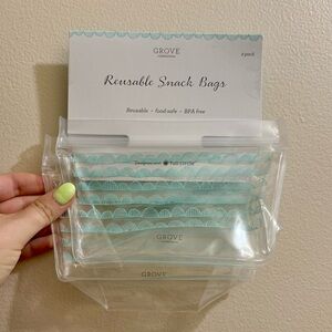 Grove Collaborative Reuseable Bag set, snack sizes, NEW